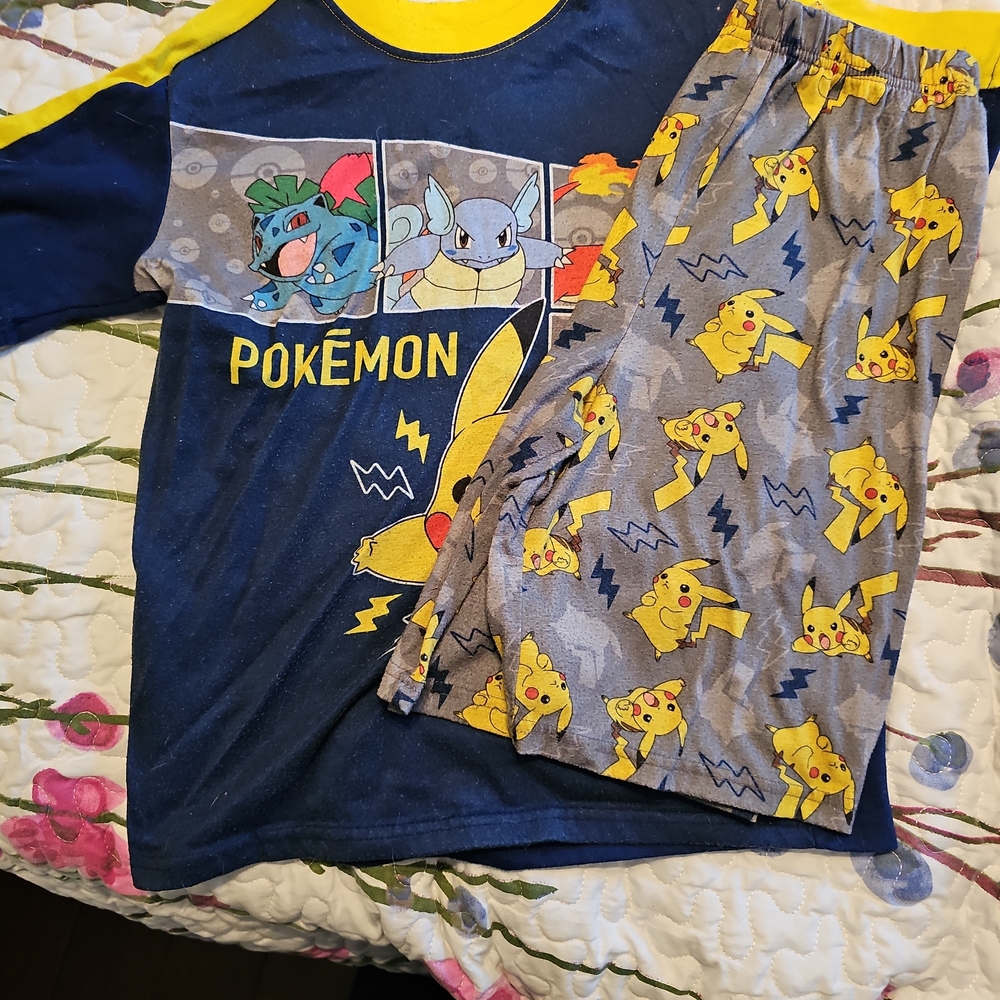 Kids Pajamas - Blue and Yellow